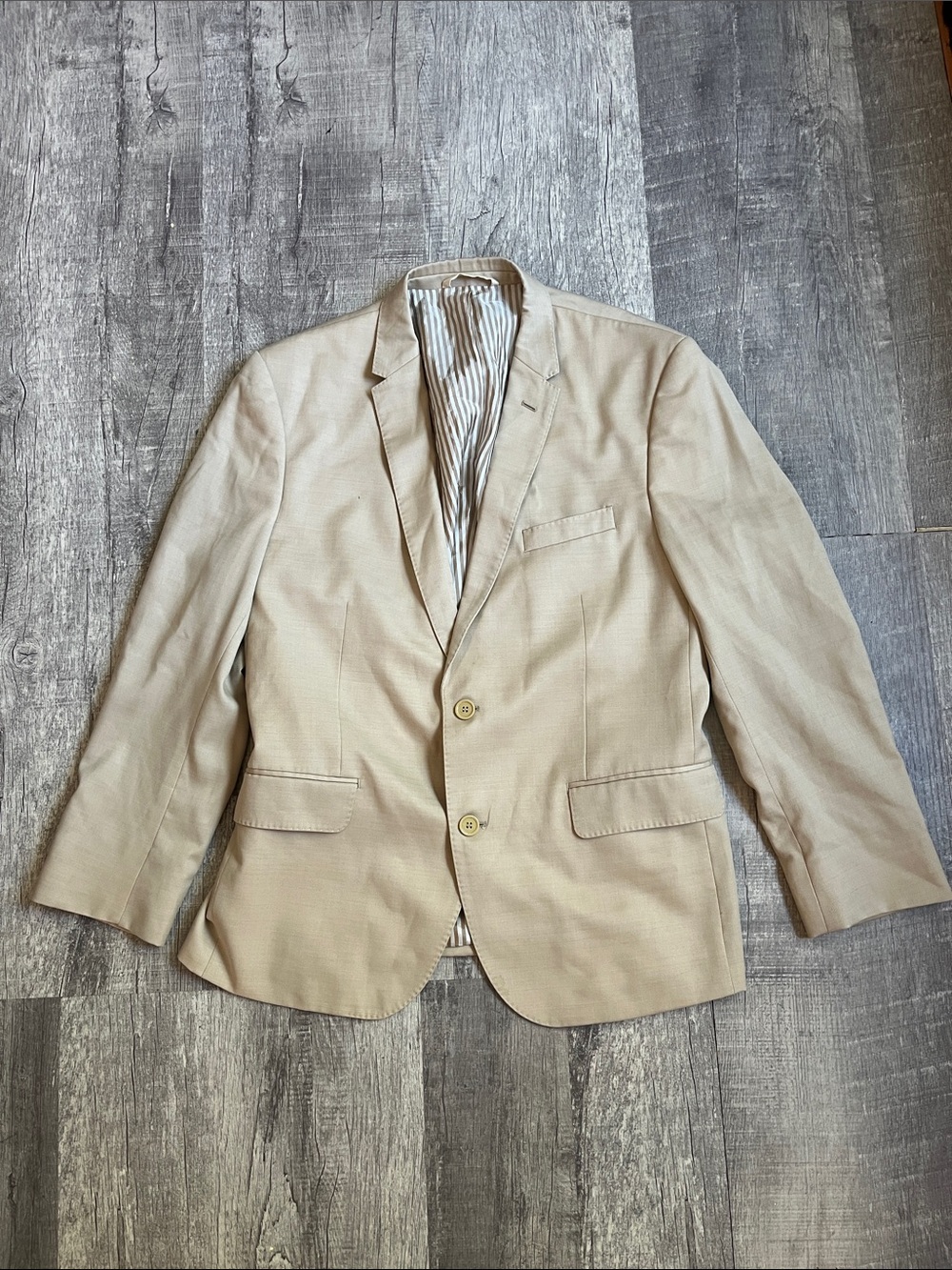 The Black TUX Beige Suit Jacket
